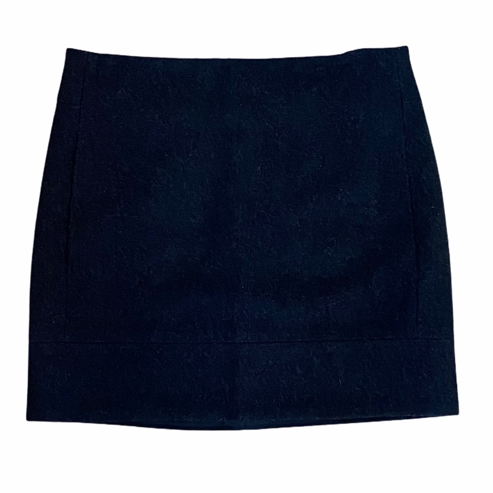 J. Crew Black Wool Dress Mini Skirt 2
